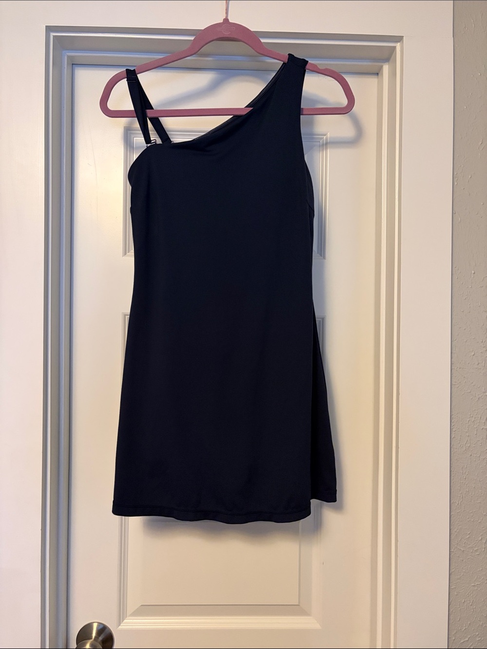 Sweaty Betty Navy Blue One-Shoulder Athletic Dress